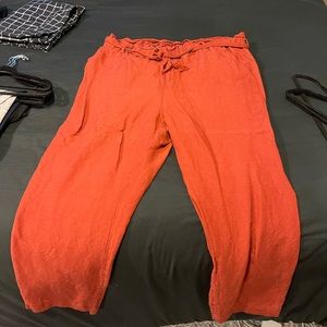 Paper bag waist pants